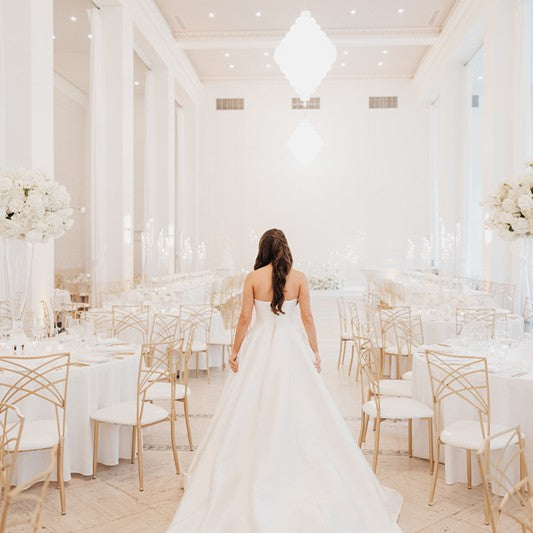 Arbor Midtown all white wedding 