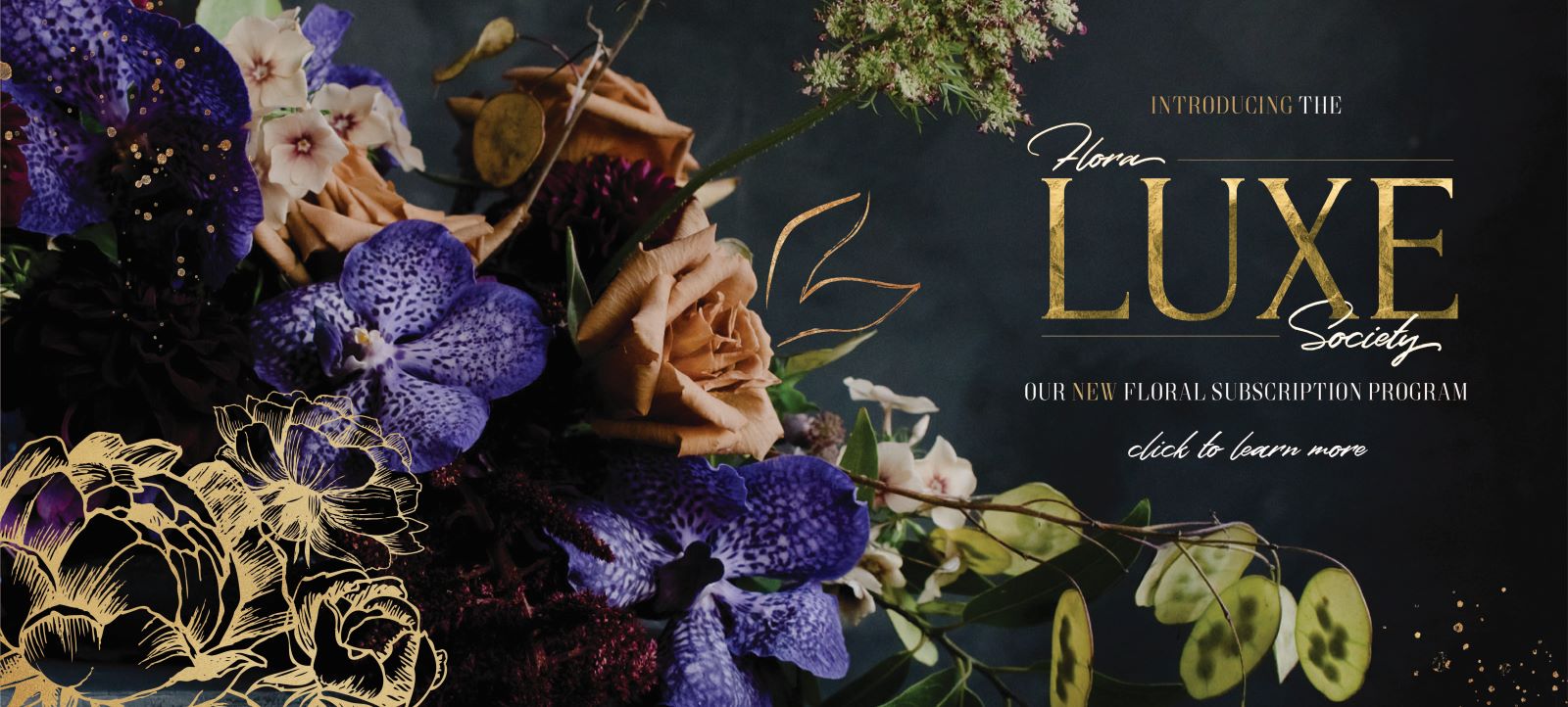 Floral luxe Society our new floral subscription program