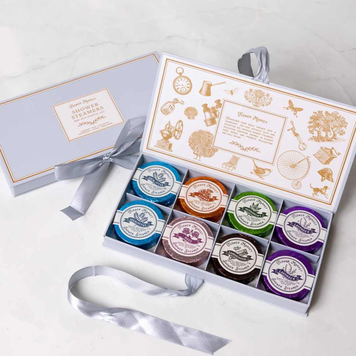 Flower Market | Shower Steamers | Peppermint, citrus, eucalyptus, lavender, sandalwood, rose.