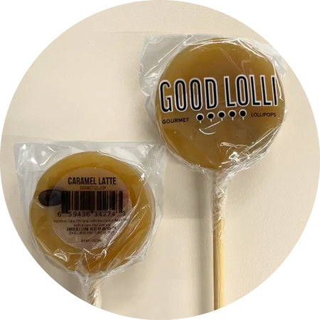 Good Lolli | CARAMEL LATTE LOLLIPOP