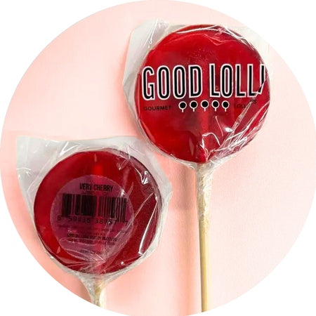 Good Lolli | Very Cherry | Lollipop with a clear wrapper.