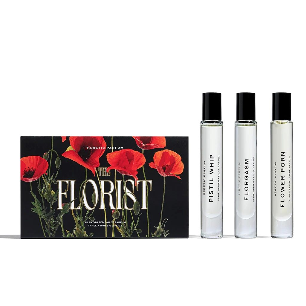 Heretic Parfum | The Florist | Rollerball perfume trio | Pistil Whip, Florgasm, Flower Porn.