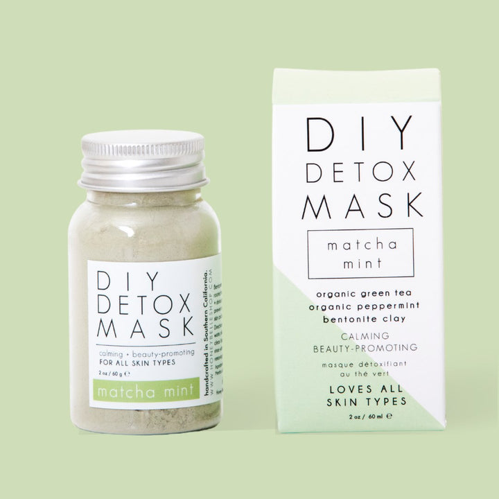 Honey Belle | DIY Detox Mask | Matcha Mint, calming and beauty promoting for all skin types. Organic green tea, organic peppermint, bentonite clay, 2oz.