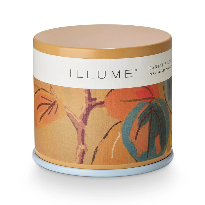 Illume Santal Birch Vanity Tin Candle - Luxury Scented Candle
