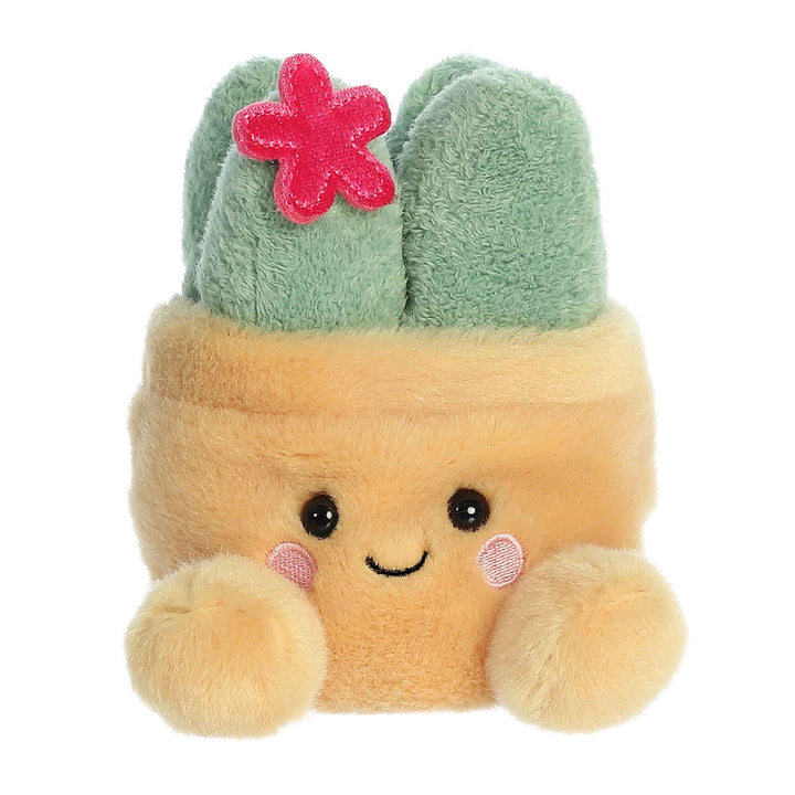 Plush toy with a cactus design on a white background