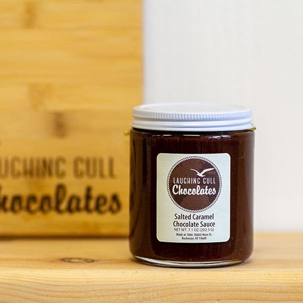 Laughing Gull Chocolates | Salted Caramel Chocolate Sauce