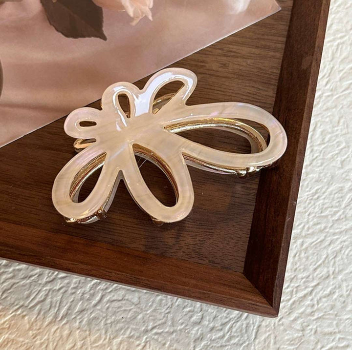 Lovelina | Floral Hair Clip | Transparent