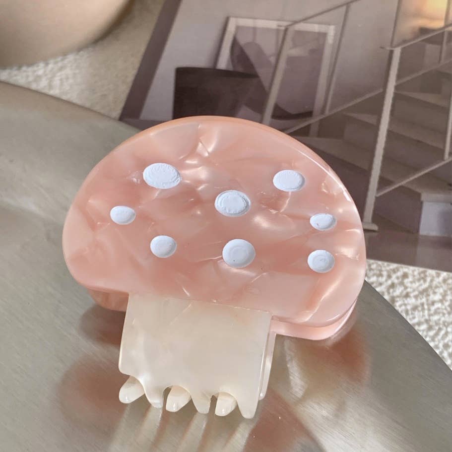 Lovelina | Mushroom Hair Clip | Pink