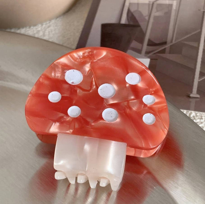 Lovelina | Mushroom Hair clip | Red