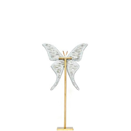 Moon Moth Object Art - Hand Embroidered Wall Decor | Trovelore