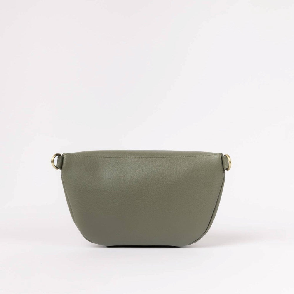 O My Bag | Green leather bag on a white background