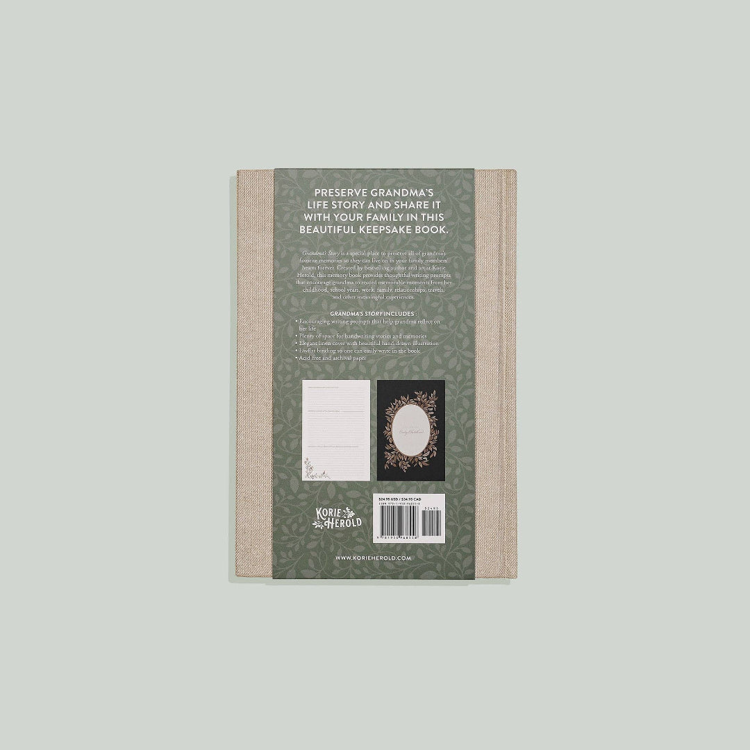 Back cover of a book with text and design elements on a light gray background