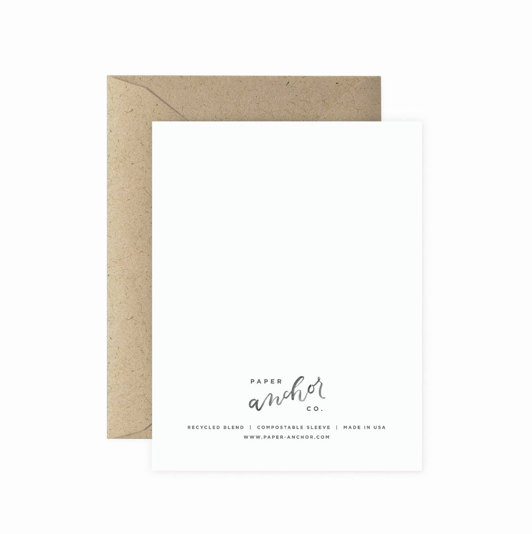 Paper Anchor Co. | Brush Floral Happy Birthday Greeting Card