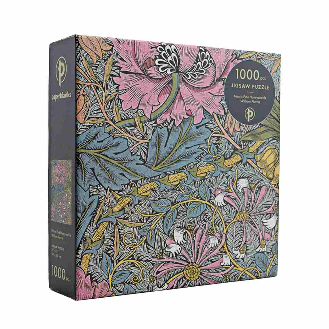 Paperblanks | Jigsaw puzzle box with floral design and 'paperbacks' branding