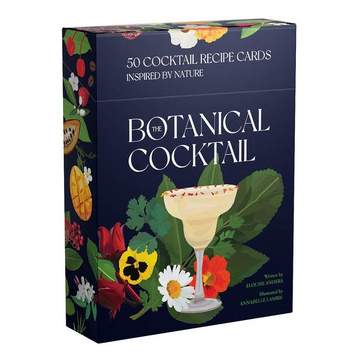 Penguin Random House | The Botanical Cocktail: 50 Cocktail Recipe Cards Inspired by Nature by Elouise Anders. Illustrated by Annabelle Lambie.