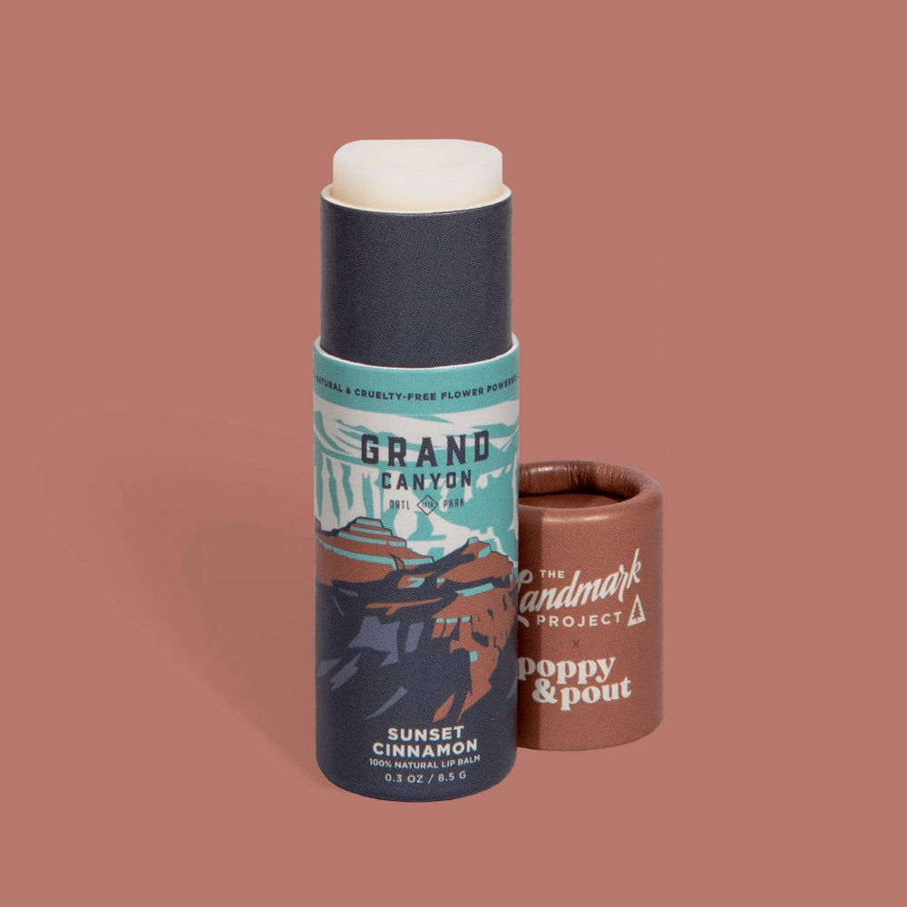 Poppy & Pout | The landmark project, grand canyon sunset cinnamon lip balm.