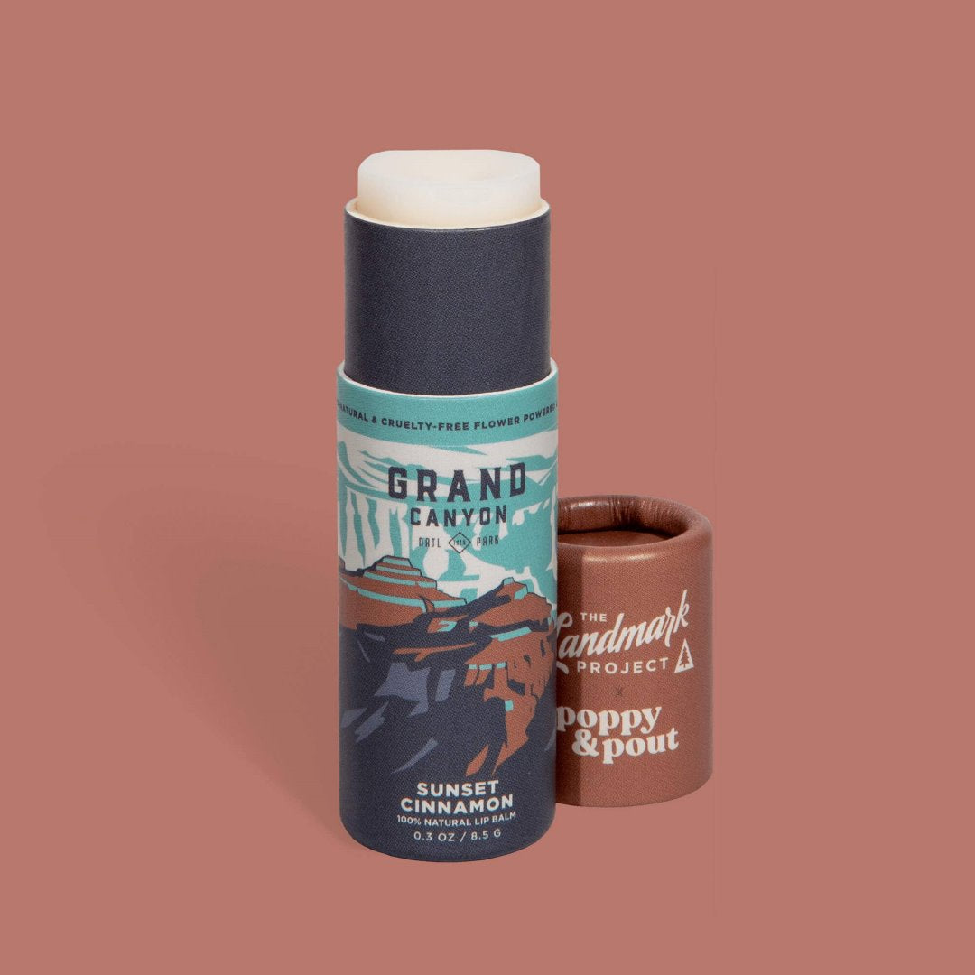 Poppy & Pout | The landmark project, grand canyon sunset cinnamon lip balm.