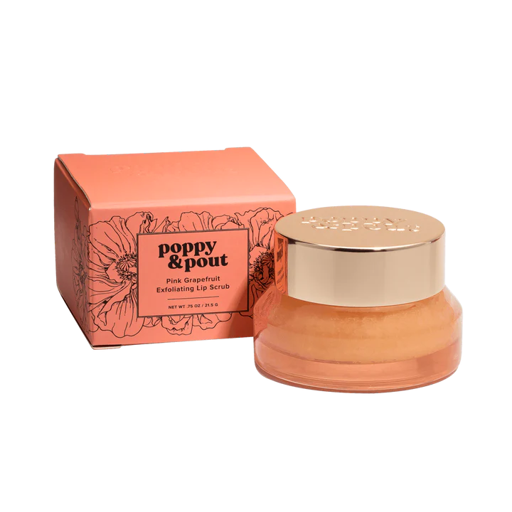 Poppy & Pout | Pink Grapefruit exfoliating Lip Scrub