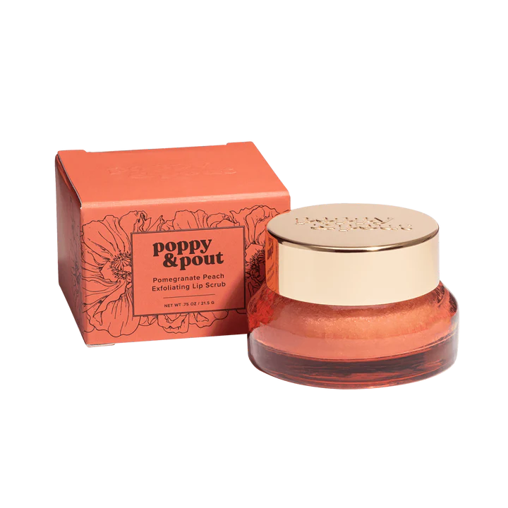 Poppy & Pout | Lip Scrub | Pomegranate Peach