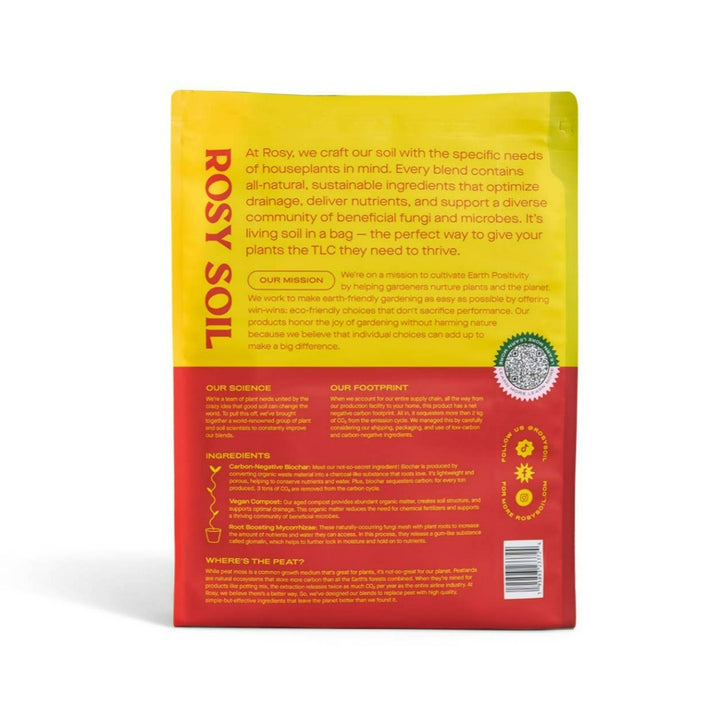 8qt Organic potting soil mix, indoor, houseplant & herbs | Rosy Soil
