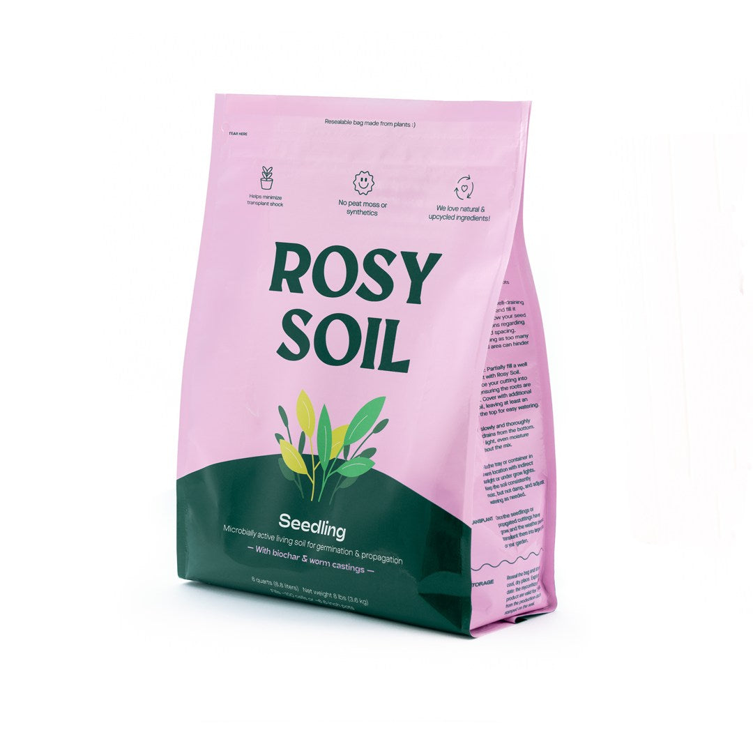 Rosy Soil | Seedling dirt with biochar & worm castings.