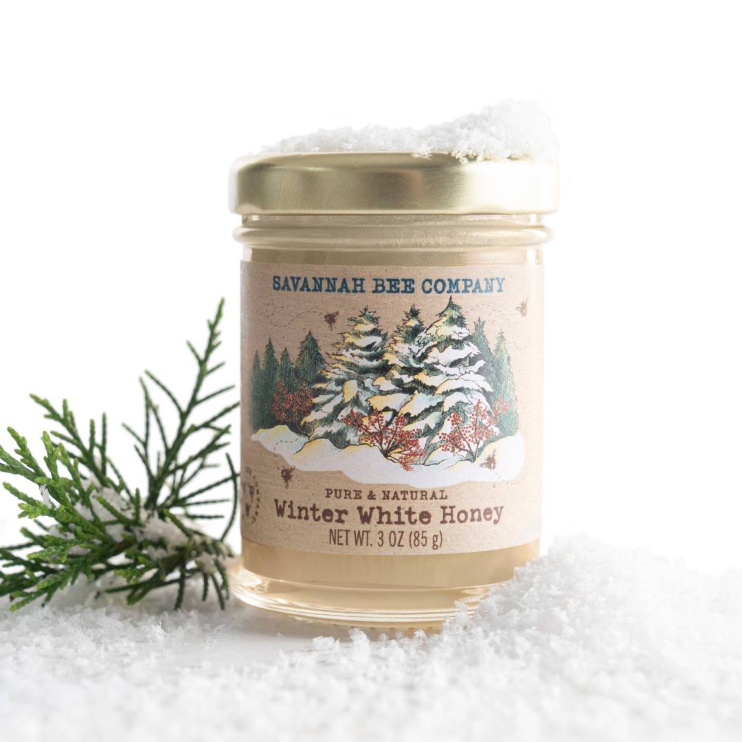 Savannah Bee Company | Winter White Honey | Pure and natural, 3oz.