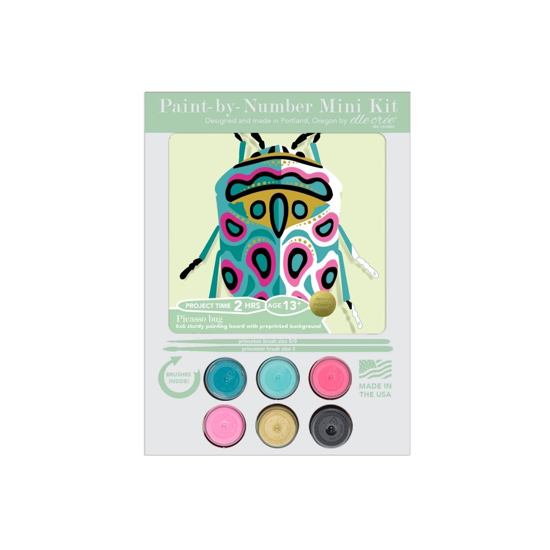 She Creates | Papercraft number mini kit with colorful numbers on a white background