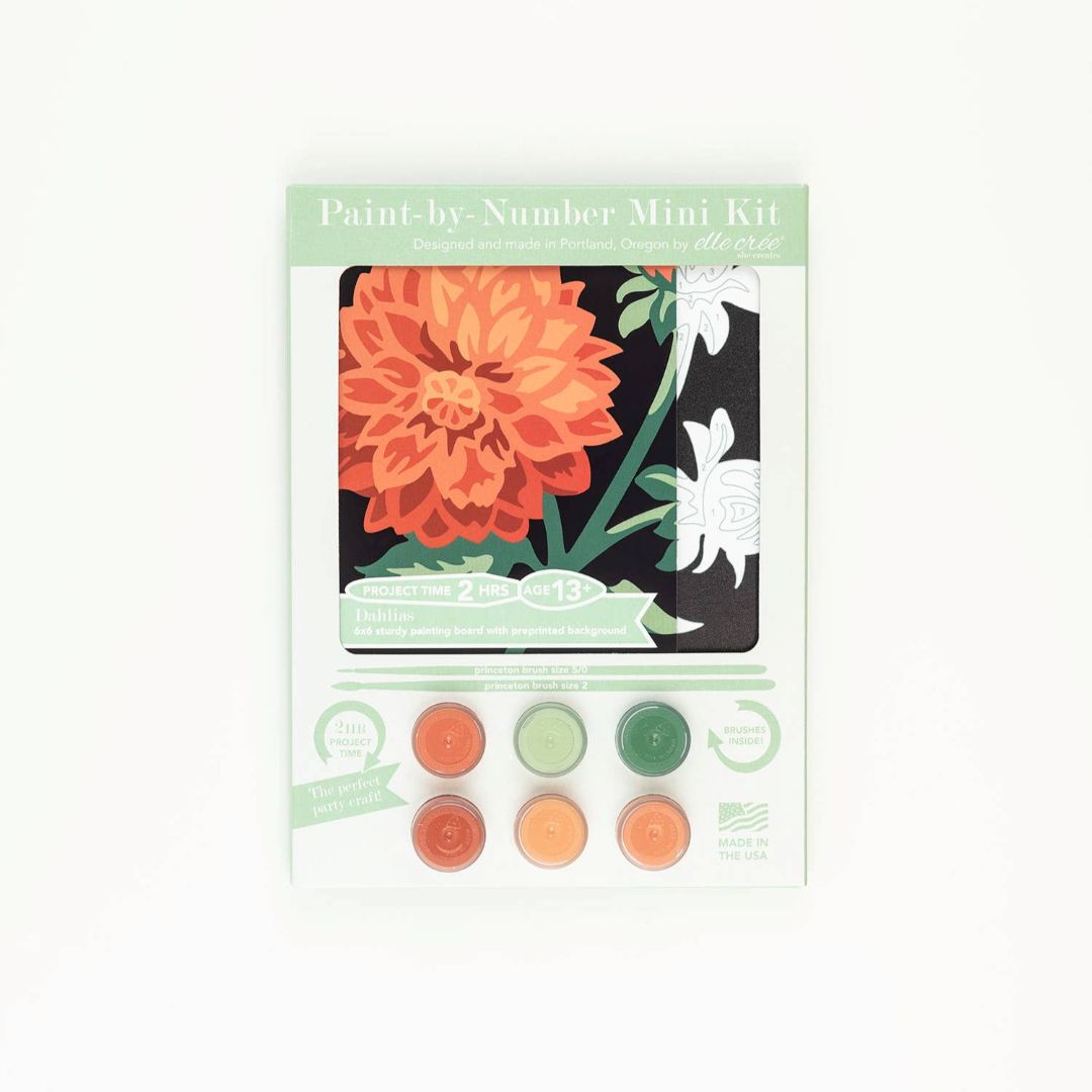 She Creates | Dahlia | Mini Paint by numbers.