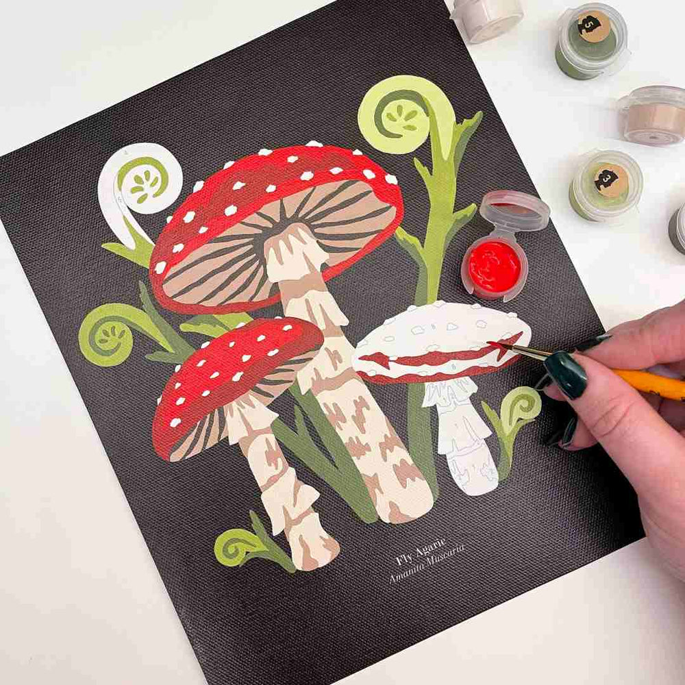 She Creates | Paint by Numbers | Mushrooms
