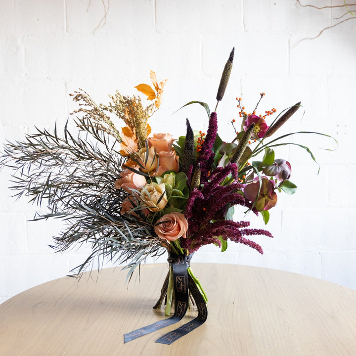 Bouquet of flowers with a white background