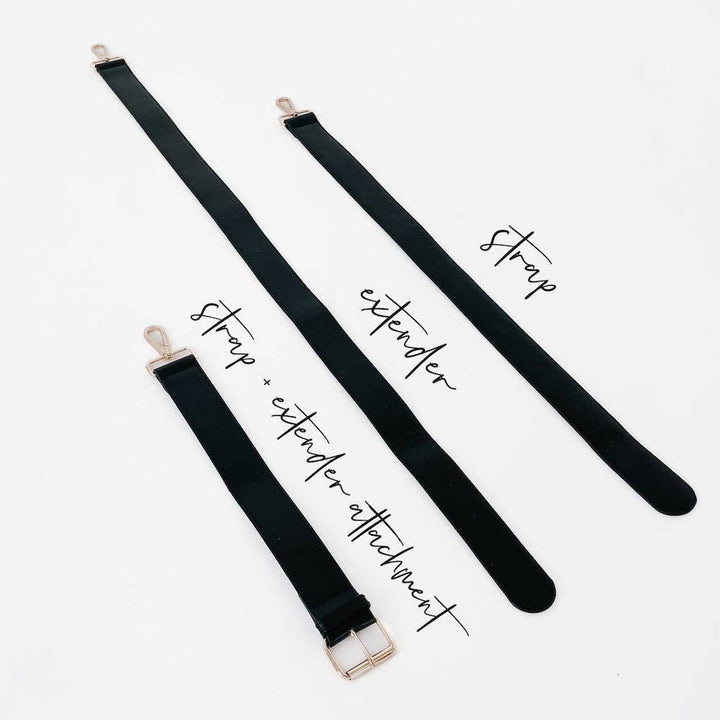 Sample strap, extender, and strap + extender attachment.