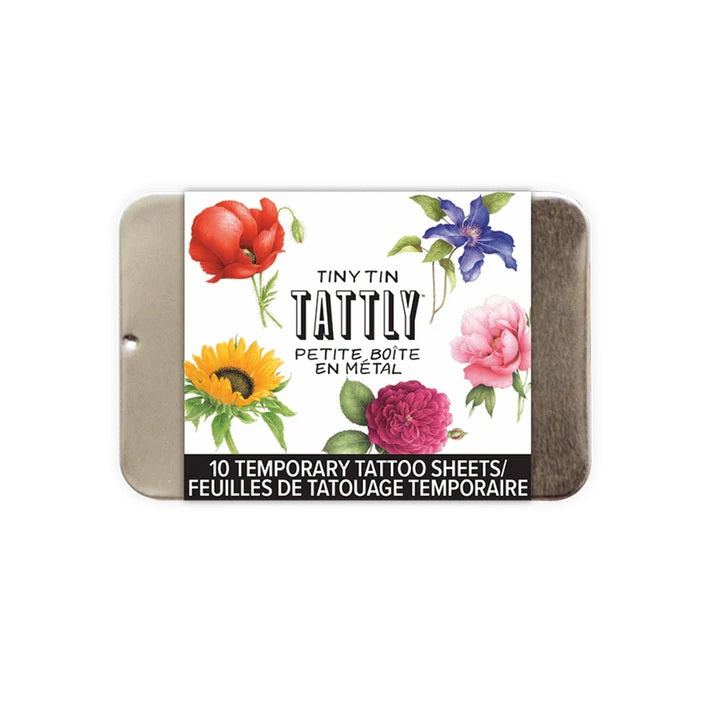 Tattly | Mini Bouquet Tattoo Tiny Tin |  A tin with 10 temporary tattoos of little floral bouquets.