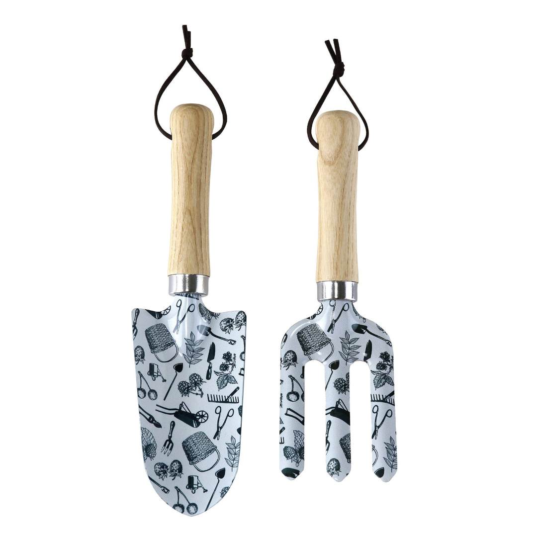 Time Concept | Gardening Tools | Wooden handles, patterned metal.