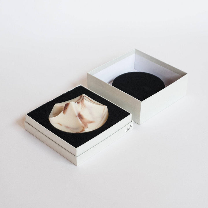 Handcrafted Soap in a box on a white background