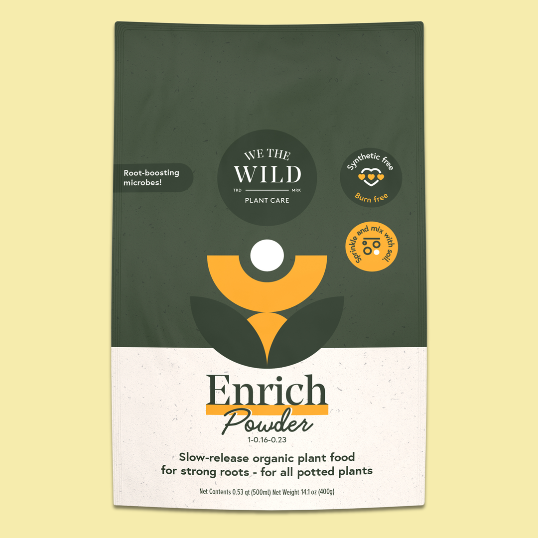 Enrich Powder plant food packaging with &
