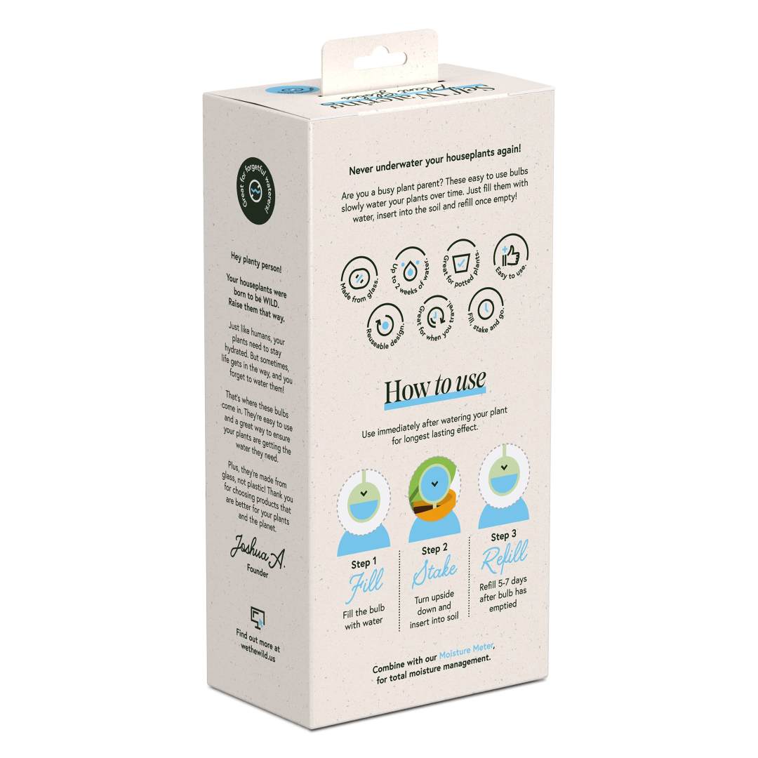 We The Wild | Product packaging with instructions and branding on a white background