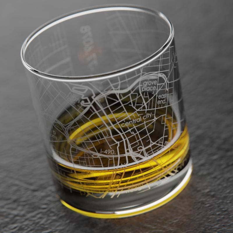 Well Told | Rochester NY Map Glass