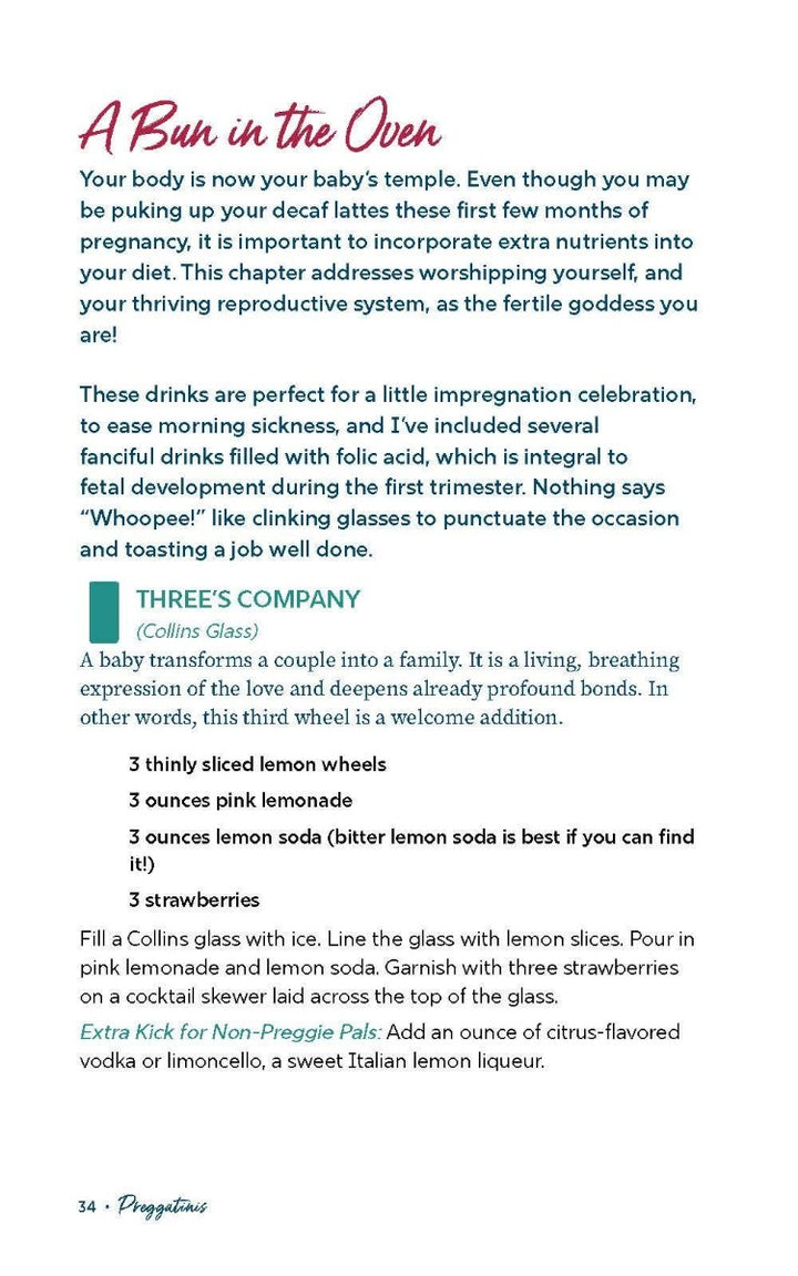 Page 34 in National Book Network | Preggatinis: Mixology for the Mom-to-Be