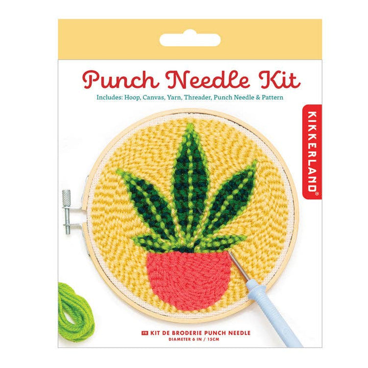 Kikkerland Design | Plant Punch Needle Kit