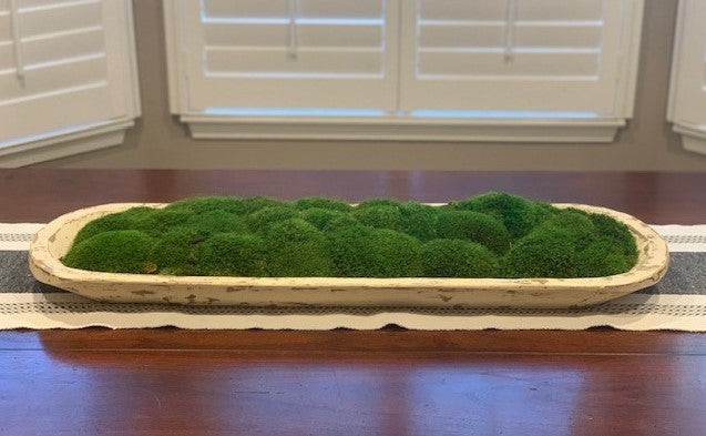 Forever Green Art | Everlasting Moss Wooden Bowl