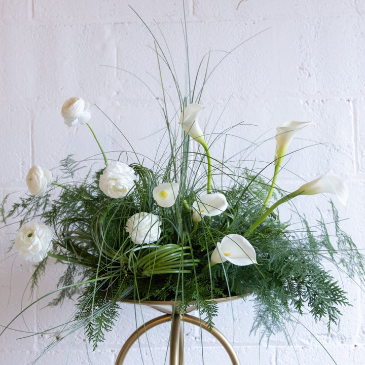 Calla Lilly and Grass Arrangement