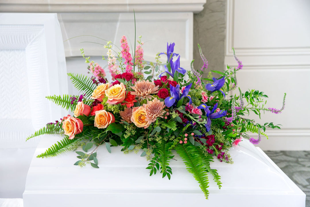 European Garden Casket Spray