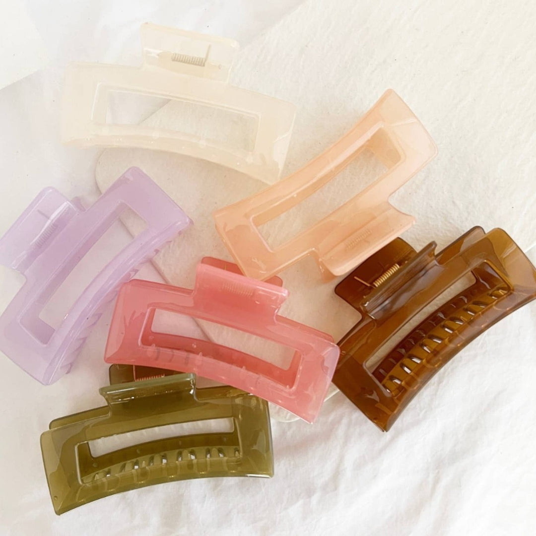 LoveLinaJumbo 4-Inch Jelly Hair Clips - BETTY JELLY | Assorted Colors