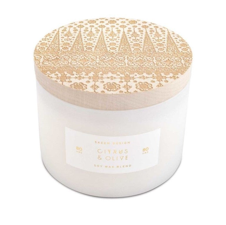 Skeem Print Block Candle - STACY K FLORAL
