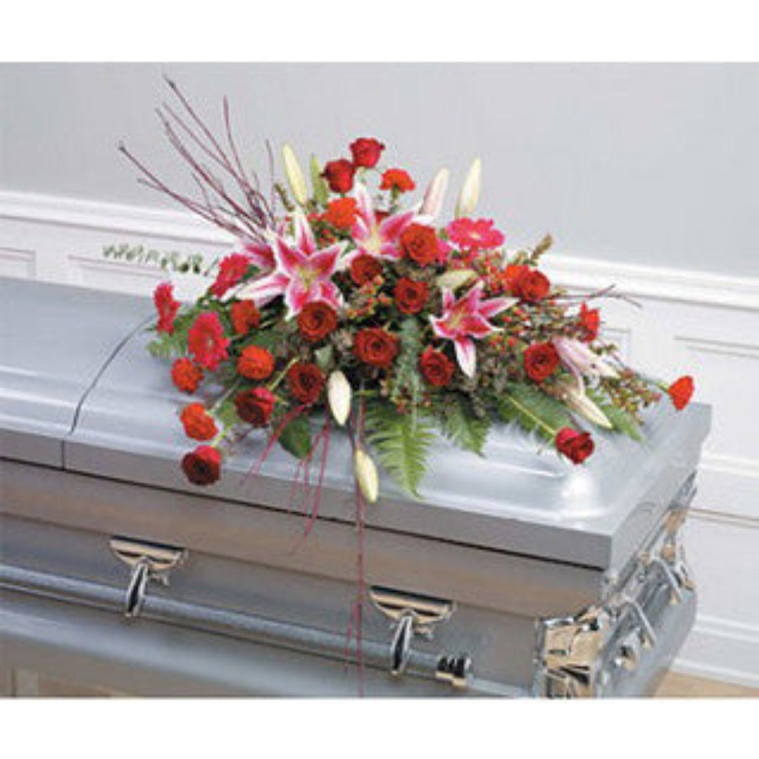Lily and Rose Casket - STACY K FLORAL