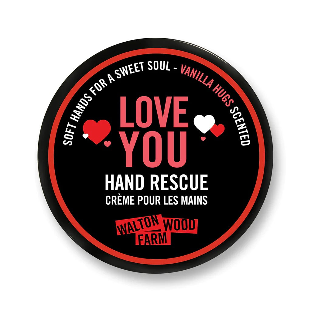 Hand Rescue | Soft hands for a sweet soul, vanilla hugs scented. Walton Wood Farm.