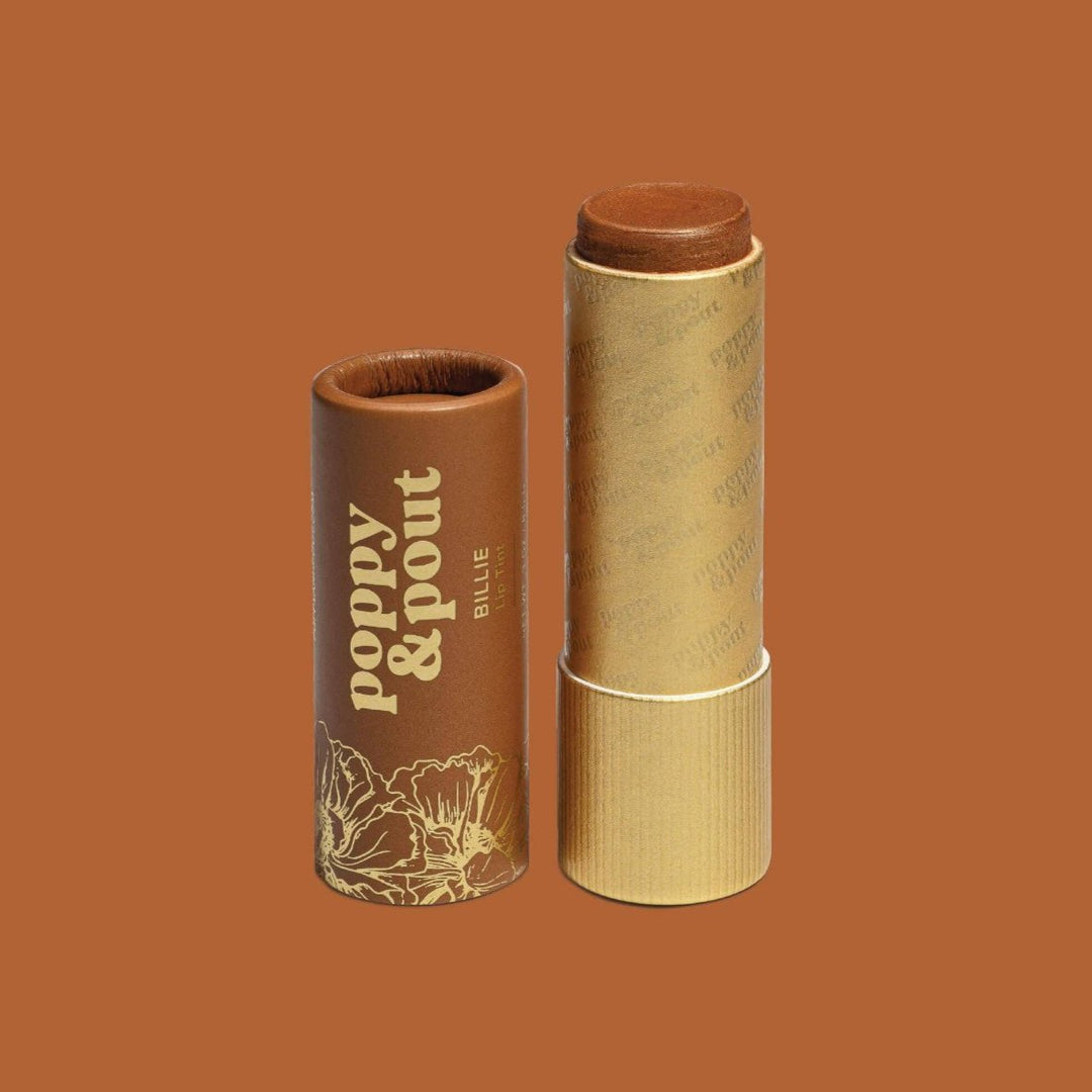 Poppy & Pout | Lip Tint, Billie | A chocolate brown lip tint