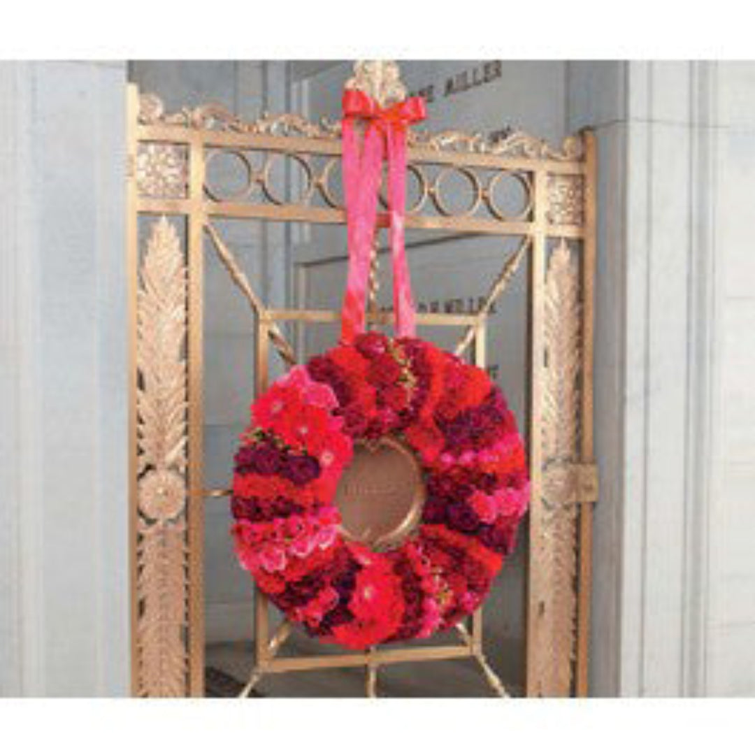 Red Sympathy Wreath - STACY K FLORAL