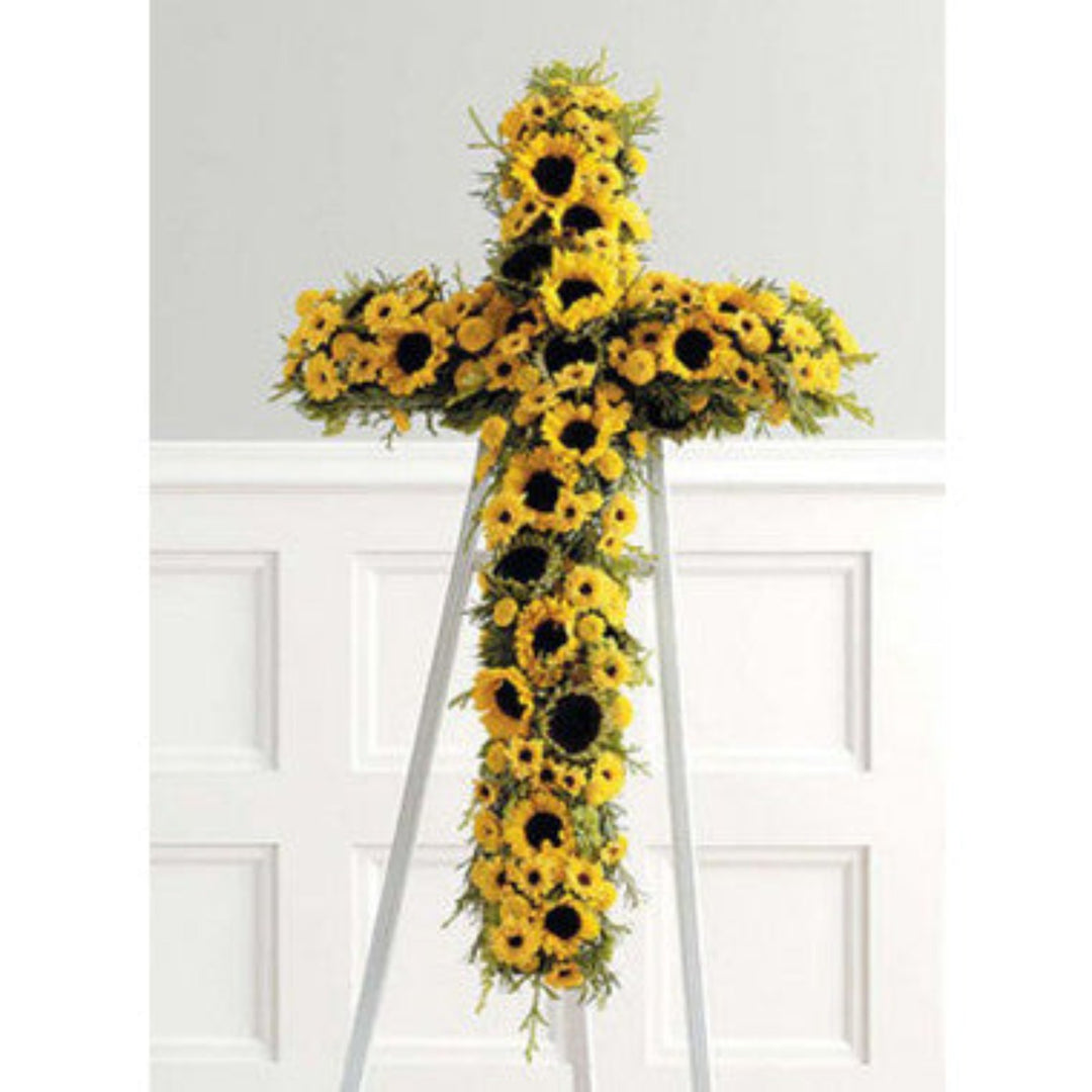 Sunflower Cross - STACY K FLORAL