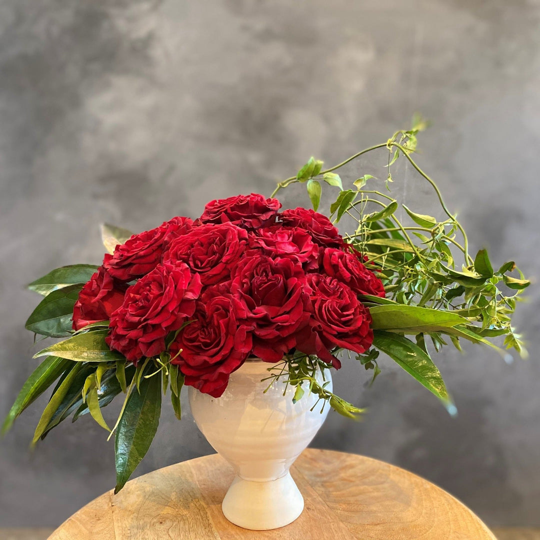 Premium Dozen Roses Vased